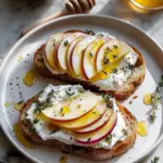 Apple and Honey Burrata Toast