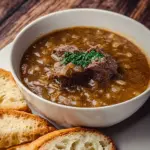 French Onion Beef Short Rib Soup