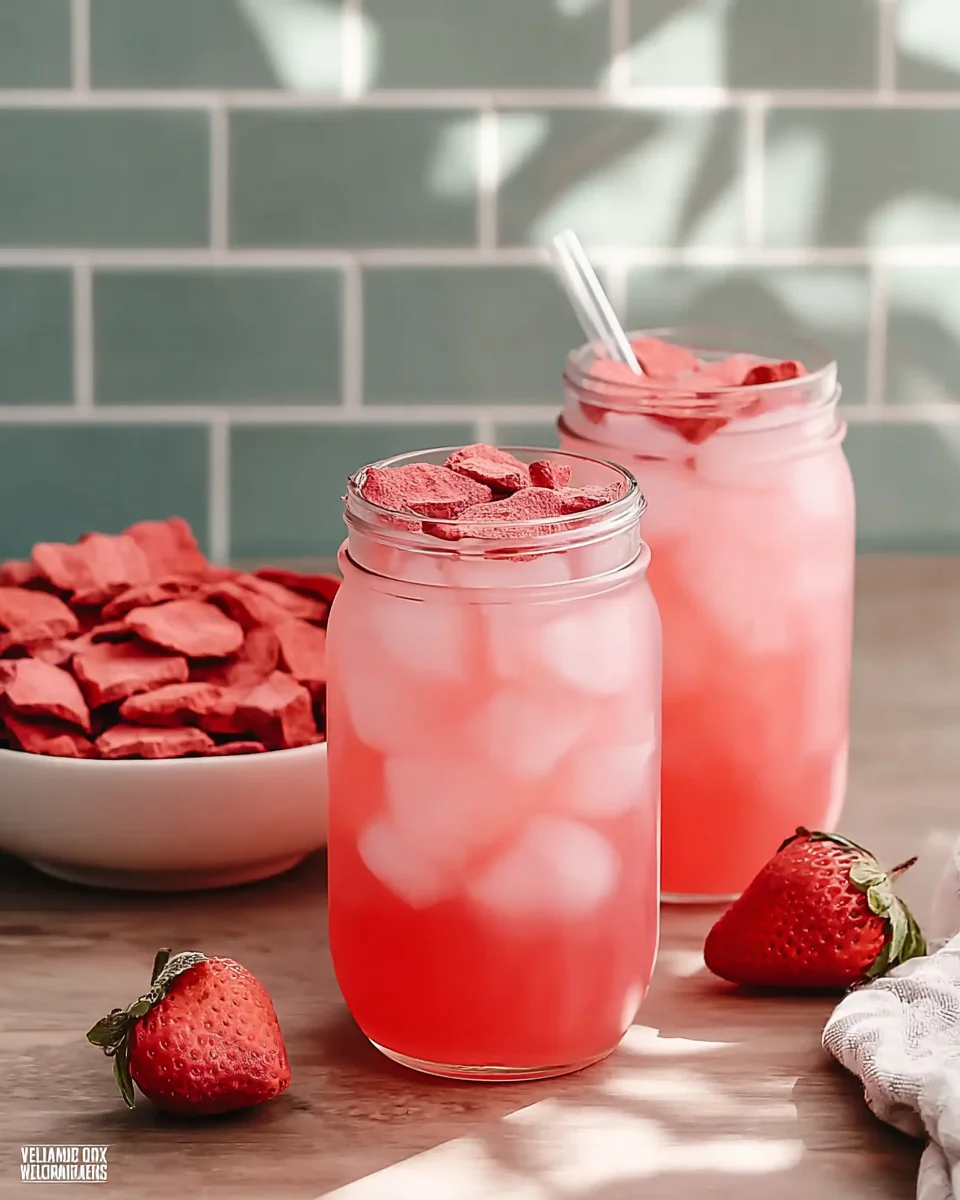 Healthy Pink Drink Strawberry Refresher