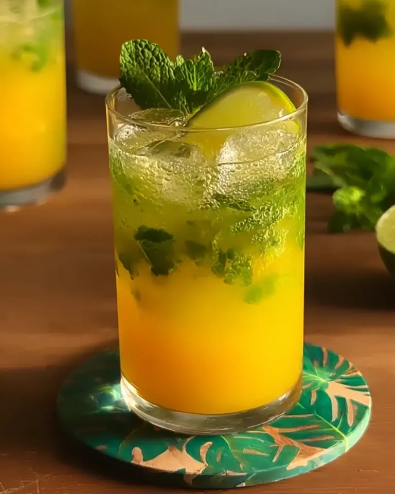 Mango Mint Mojito Mocktail