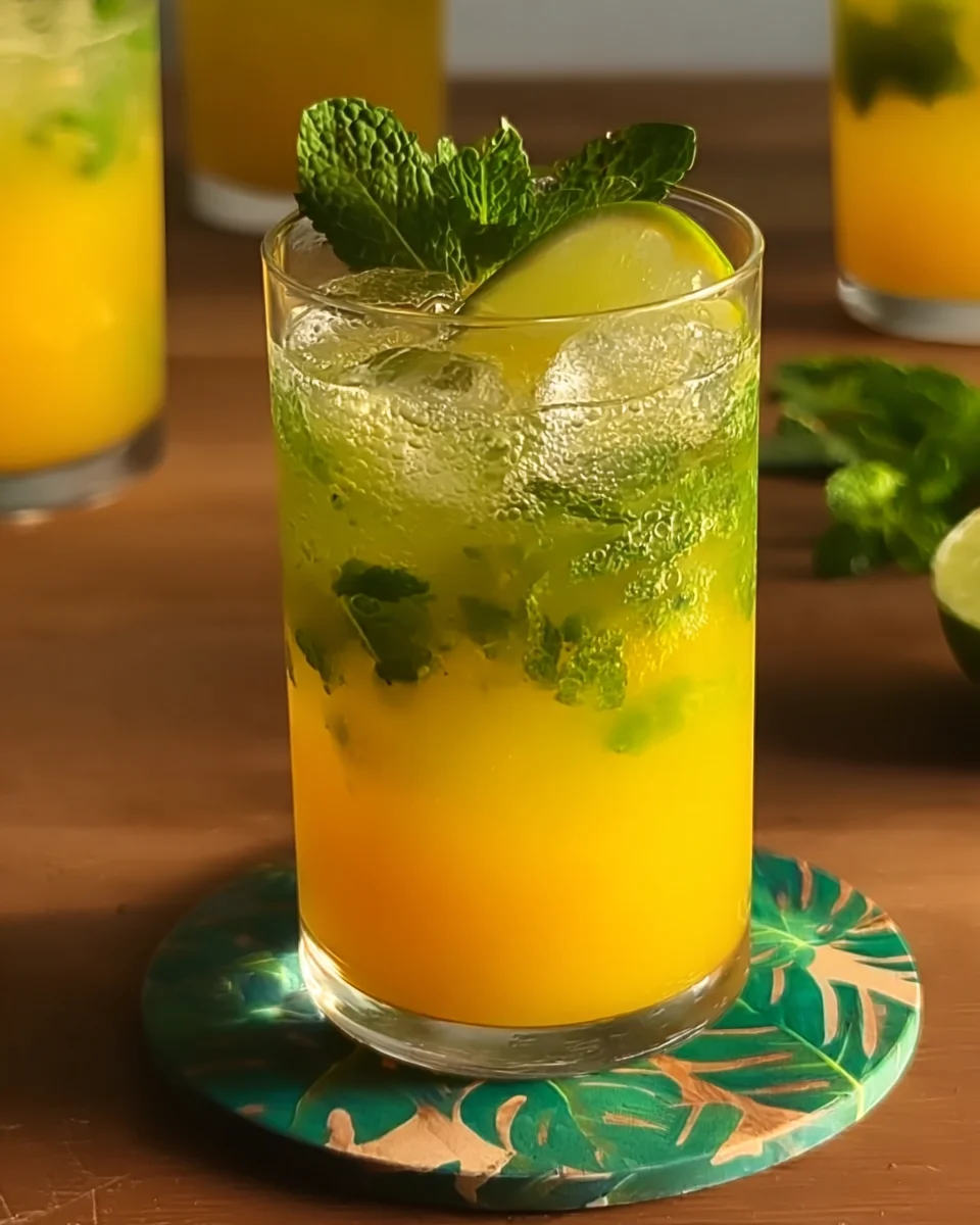 Mango Mint Mojito Mocktail