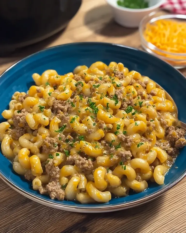 One-Pot Creamy Beef & Mac