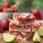 Strawberry Lime Gooey Bars