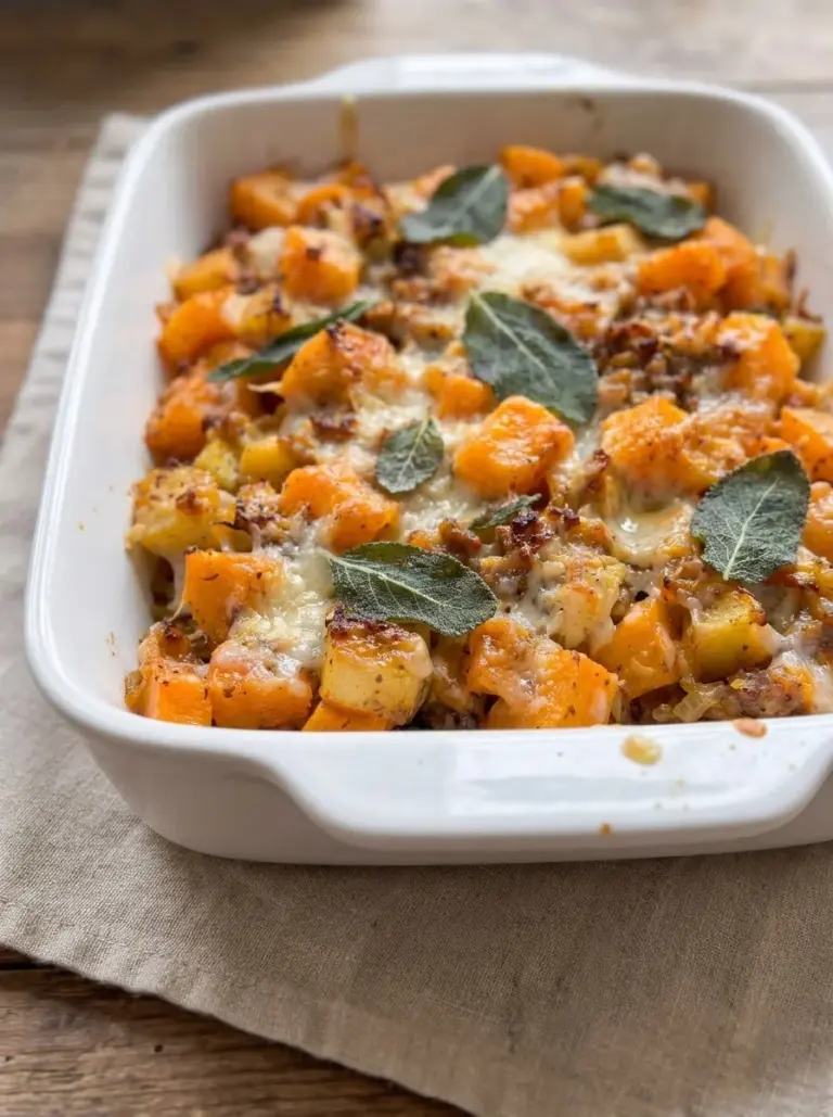 Butternut Squash Sausage Bake