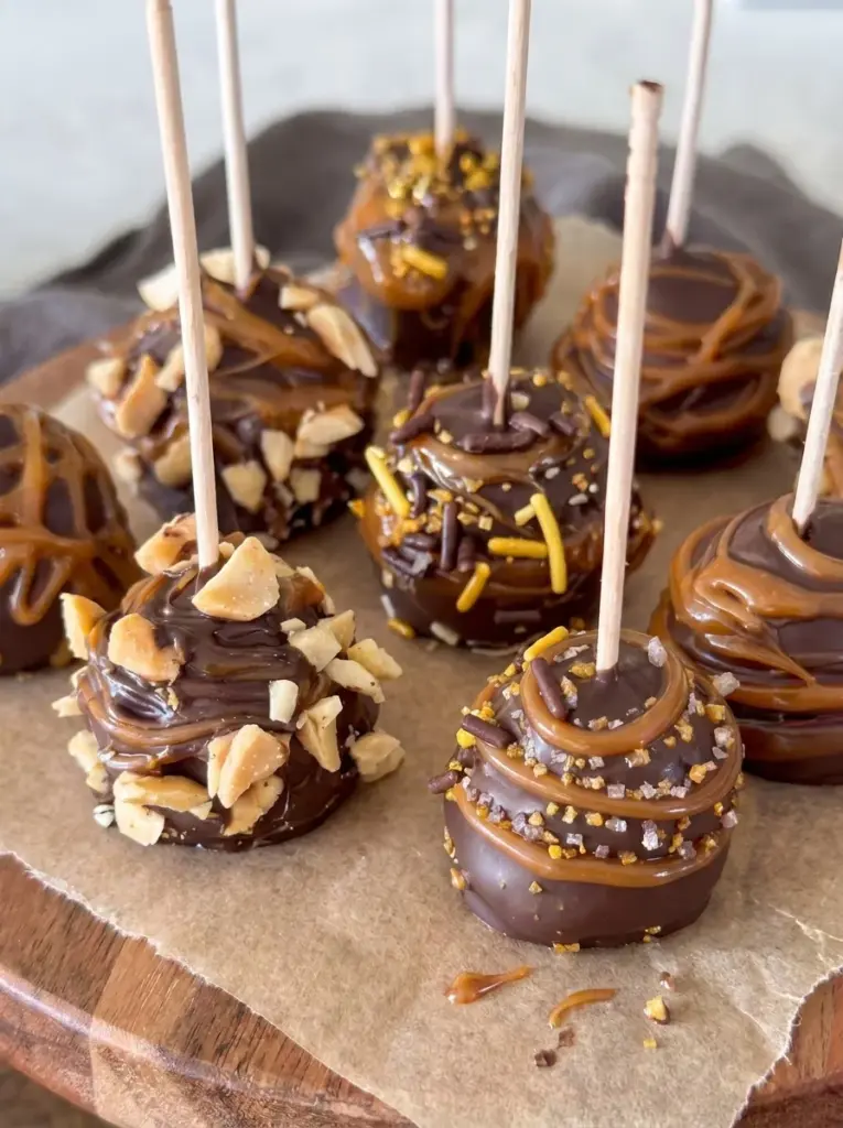 Caramel Apple Pops