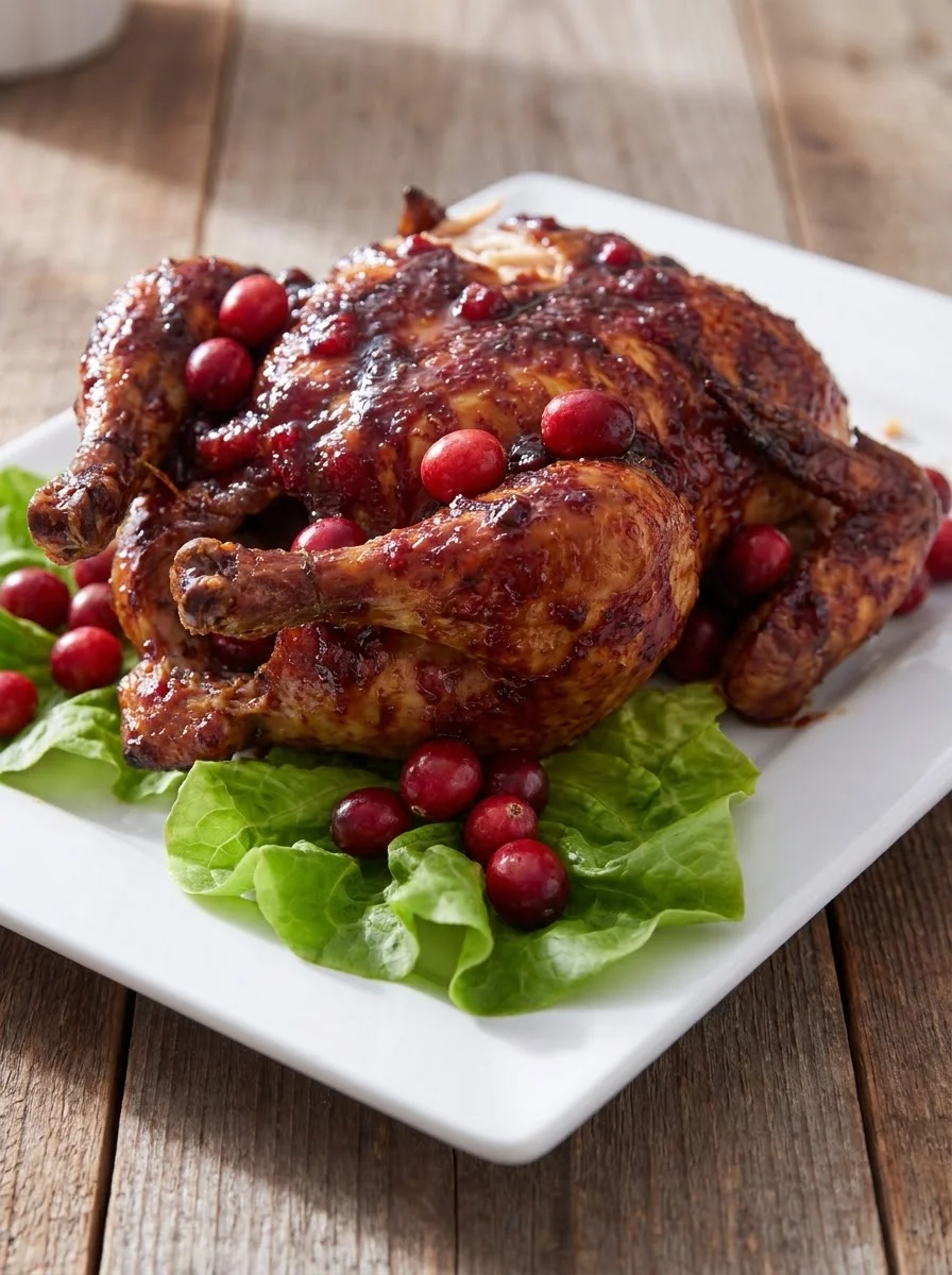 Cranberry Maple Roast Chicken