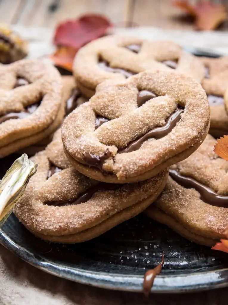Jack-o'-lantern Churro Cookies