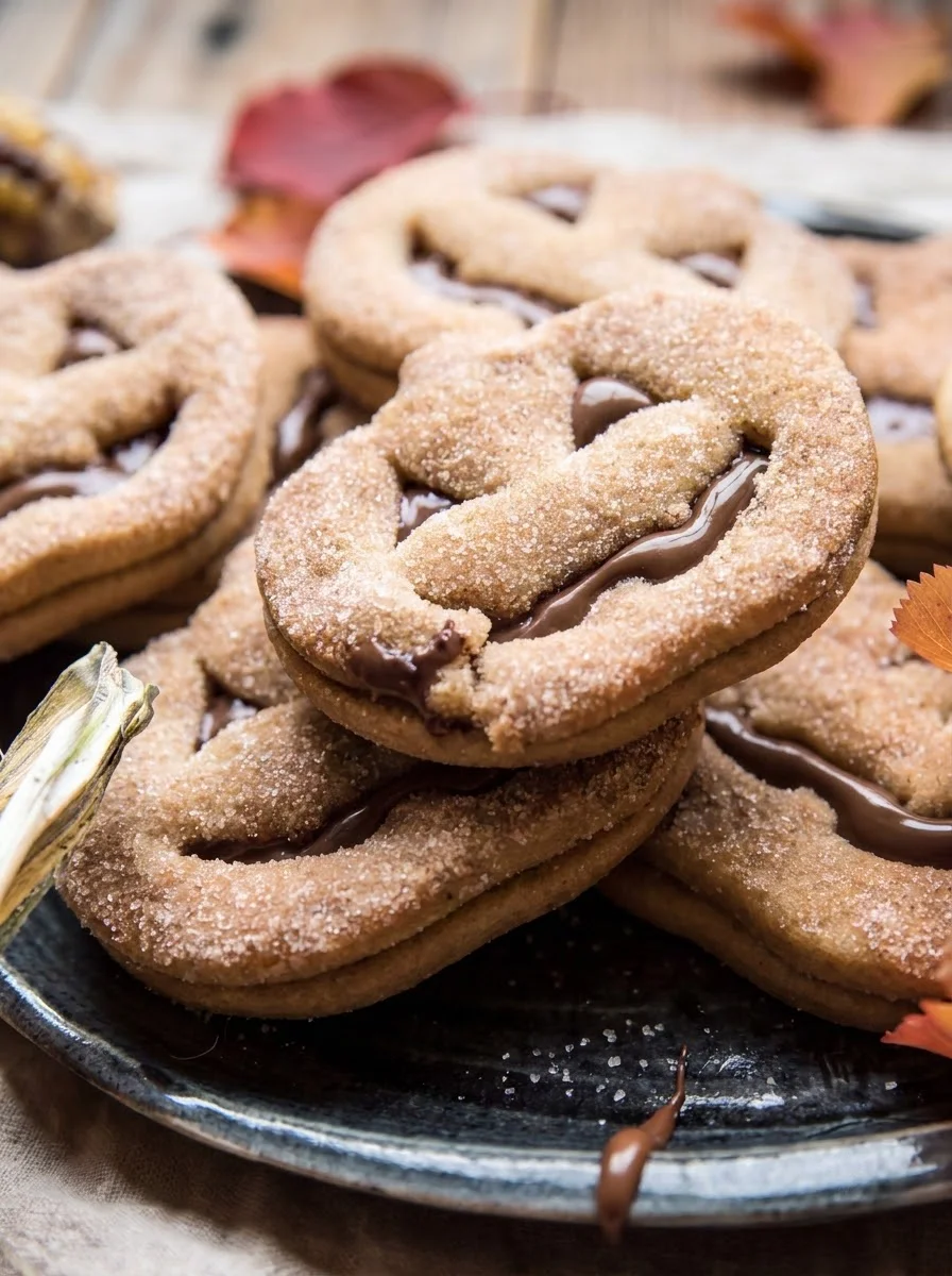 Jack-o'-lantern Churro Cookies