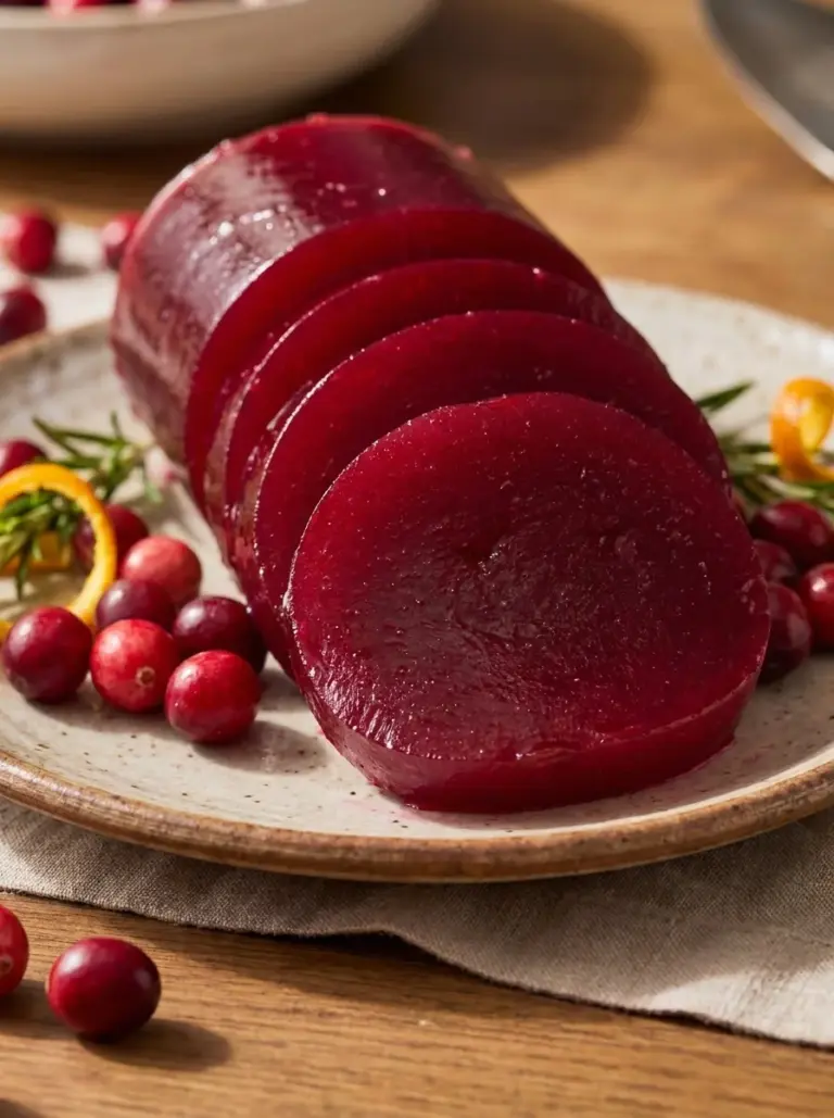 Homemade Jellied Cranberry Sauce